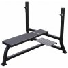 Široká bench lavica Gorilla Sports s odkladacími stojanmi