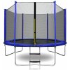 Aga SPORT TOP Trampolína 250 cm Blue + ochranná sieť + rebrík