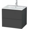 Duravit L-Cube Umývadlová skrinka, 55x62x48 cm, 2 zásuvky, grafit mat LC624004949