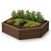 Prosperplast Vyvýšený záhon BASE WOODY hnědý 148 cm