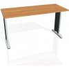 Pracovný stôl Flex, 140x75,5x60 cm, jelša/kov