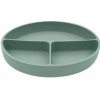 KikkaBoo Tanier delený s prísavkou Platinum Silicone Sage