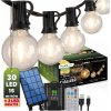 Solárna girlanda Lumiled 1505 cm, 30 LED, teplá biela, s diaľkovým ovládaním