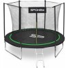 Spokey JUMPER Trampolína černo-zelená, průměr 244 cm