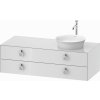 Duravit White Tulip skrinka 130x55x40.8 cm závesné pod umývadlo biela WT4992R8585