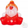Dekorácia MagicHome Vianoce, Santa klaus, 30 LED, časovač, akryl, 3xAA, IP44, exteriér, 24x21x24 cm