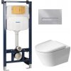 Súprava WC misa s pomaly sa sklápajúcim sedadlom Duravit D-Neo 45770900A1, podomietková konštrukcia Duravit DuraSystem WD1029000000, WD5009021000