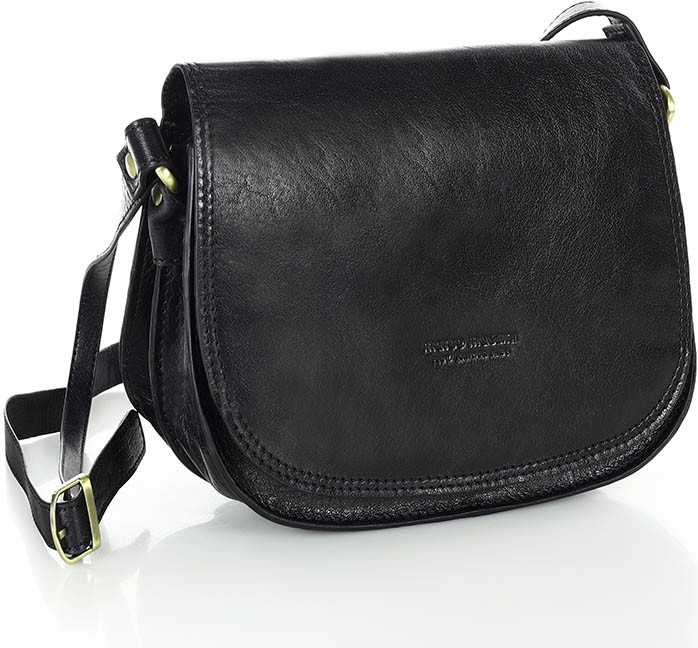 Mazzini Marco kožená crossbody kabelka čierna L216a