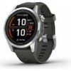 Garmin fenix 7S Pro Solar strieborno-čierna / Chytré hodinky / GPS / 1.2 d. displej / mapy / BT / WiFi / vodeodolné