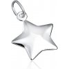 Šperky eshop - Strieborný prívesok 925 - vypuklá hviezda AA20.14