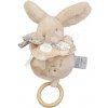 Plyšový zajačik s melódiou Lapin Doudou Music Box Beige Doudou et Compagnie v darčekovom balení béžový 20 cm od 0 mes