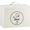 Esschert Design 38084 Kovová dóza na chlieb v krémovom farebnom prevedení s čiernym nápisom 34,5 x 19 x 29,7 cm