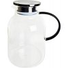 Kinekus Džbán sklo 2l borosilikátový + veko čierne KLC