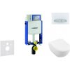 Geberit Kombifix - Modul na závesné WC s tlačidlom Sigma50, alpská biela + Villeroy Boch - WC a doska, DirectFlush, SoftClose, CeramicPlus 110.302.00.5 NI8