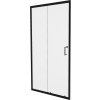 MEXEN - Apia posuvné sprchové dvere 150, transparent, čierne 845-150-000-70-00