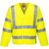 PORTWEST HI-VIS BIZFLAME WORK FR85 / Nehorľavá reflexná blúza, vesta s dlhým rukávom - HV žltá S/M