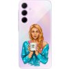 Odolné silikónové puzdro iSaprio - Coffe Now - Redhead - Samsung Galaxy A55 5G