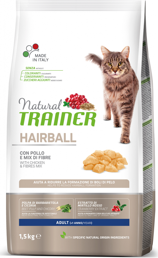 Trainer Natural Cat Hairball kuracie 1,5 kg