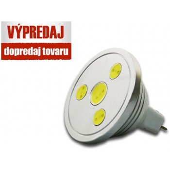 AB Led MR16C4 žiarovka ,MR16,4W,300 lumenov,studená