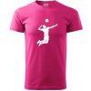 Volejbal náprah muž - Klasické pánske tričko vyššej gramáže - 4XL ( Purpurová )