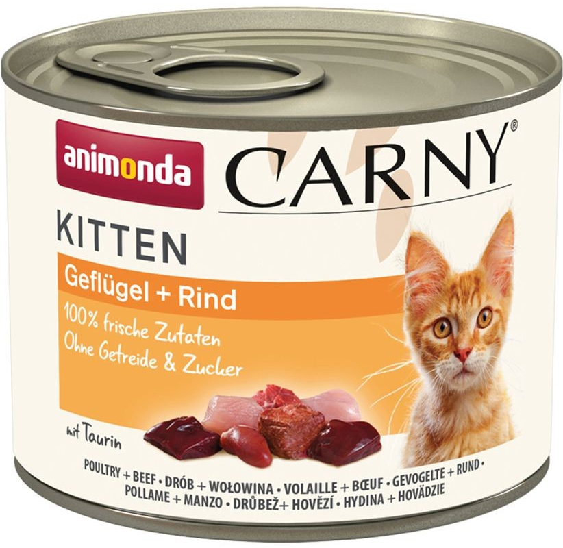 Animonda Carny Kitten Hovädzie a kura 200 g