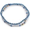 Pružné náramky z hematitu sada 2 ks modrá 1sada