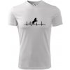 Ekg kôň ikona - Pánske tričko Fantasy športové - XL ( Biela )