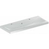 Geberit iCon Dvojumývadlo, 120x48x16 cm, s prepadom, 2 otvory na batérie, biela 501.837.00.1