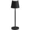 LCD Stolná LED lampa 5097, dobíjacia batéria IP54 stmievateľná čierna - 5097