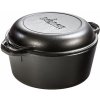 LODGE litinový hrnec Dutch Oven 4,7l s pánví (poklice)