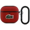 Lacoste Petit Pique Croc Logo Patch puzdro pre AirPods 4 Red