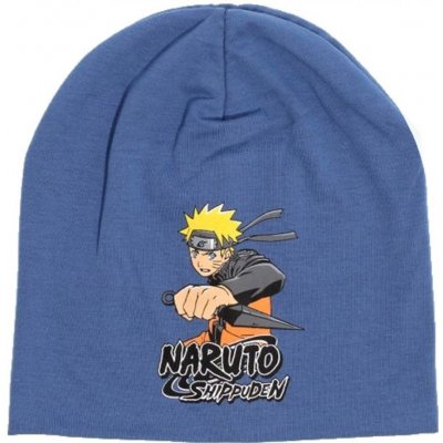 Difuzed detská jarná / jesenná čiapka Naruto šedo modrá