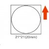 Niimbot etikety R 21 × 21 mm 300 ks RoundB na B21