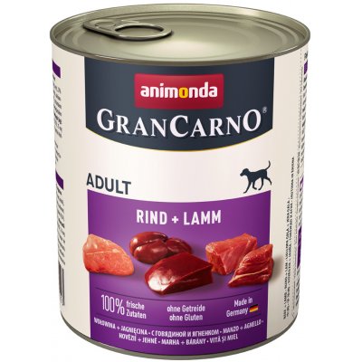 Animonda GranCarno Original Adult hovädzie & jahňacie 6 x 0,8 kg