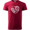 Florbal love - Klasické pánske tričko vyššej gramáže - XS ( Marlboro červená )