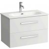 Laufen - set - biela lesklá Avin skrinka + Lua umývadlo 80 cm