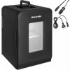 tectake 405182 prenosná mini chladnička s 2 v 1 funkciou 27x31x41cm - čierna