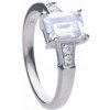 Diamonfire strieborný prsteň R3714