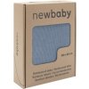 New Baby Bambusová pletená deka blue
