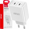 WELLHOX Sieťová nabíjačka 2xUSB-C 40W Quick Charge 230V AMiO-03892