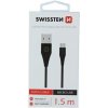 Swissten 71504301 USB/Micro USB, 1,5m, černý