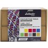 Súprava farieb na textil Pébéo Setacolor Opaque 10 × 45 ml s príslušenstvom II