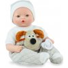 Marina & Pau – realistická panenka holčička 40 cm se svetříkem s pejskem (Pitus Puppy 40 cm – španělské miminko Marina & Pau)
