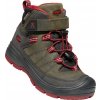 Keen REDWOOD MID WP K steel grey / red dahlia Veľkosť: 30 detské topánky