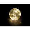 Sklenená vianočná LED guľa, 10LED, 12cm
