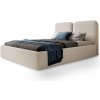 Wilsondo Manželská čalúnená posteľ s úložným priestorom Desio Slim 160x200 - krémová