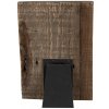 Clayre & Eef Hnedý antik drevený fotorámik s klipom Clipp - 20*3*30 cm / 2x 9*13 cm - Clayre & Eef