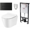 Alcadrain (Alcaplast) Set 5v1 Sadromodul AM101/1120 + tlačítko ALCA BLACK + izolácia M91 + WC AMARO