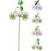 Dekorácia zapichovacia hmyz na bicykli 80 cm mix