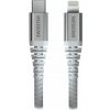 Swissten datový kabel kevlar usb-c / lightning 1,5 m bílý 71541013